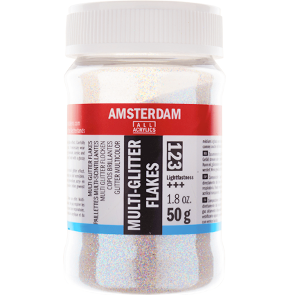 Глиттер Amsterdam Multi-Glitter Flakes 123 разноцветные блестки 50 г