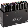Набор спиртовых маркеров Touch Twin 60 штук Б в черном фирменном чемодане купить в художественном магазине Альберт Мольберт с доставкой по РФ и СНГ