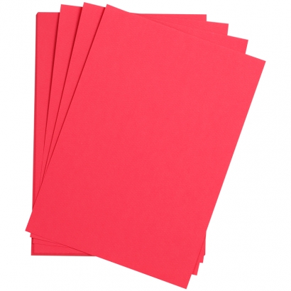 Цветная бумага 500*650мм., Clairefontaine "Etival color", 24л., 160г/м2, интенсивный розовый, легкое зерно, хлопок