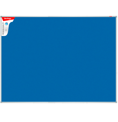 Фетровая настенная доска синяя Berlingo Premium 90х120 см демонстрационная
