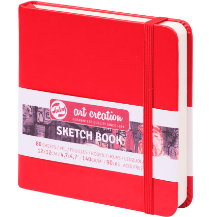 Скетчбук Art Creation Sketchbook Royal Talens красный 12х12 см / 80 листов / 140 гм