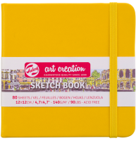 Скетчбук Art Creation Sketchbook Royal Talens жёлтый 12х12 см / 80 листов / 140 гм