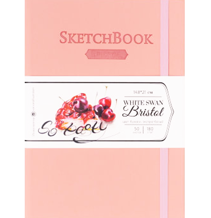 Скетчбук Малевичъ Bristol Touch для графики и маркеров розовый А5 / 50 листов / 180 гм