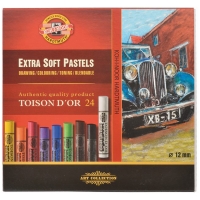 Пастель художественная Koh-I-Noor "Toison D'or Extra Soft 8554" набор 24 цвета