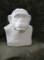 Бюст гипсовый "Шимпанзе"