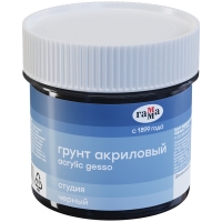 Грунт акриловый Гамма "Студия" черный для масла, акрила, гуаши и темперы 110 мл