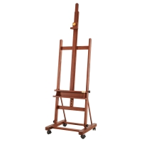 Мольберт напольный студийный Гамма "Старый мастер" из красного лакированного бука