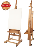 Мольберт студийный Mabef M/06 для больших полотен на колесиках складной