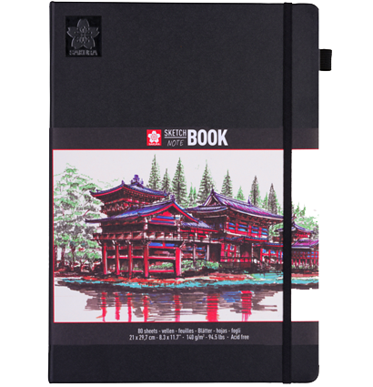 Sketchbuk Sakura Sketch Note Gorizontalnyj S Beloj Bumagoj A4 80 Listov 140 Gm Kupit V Internet Magazine Albert Molbert
