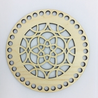 Панно для декорирования с перфорацией круглая Timberlicious 15 см