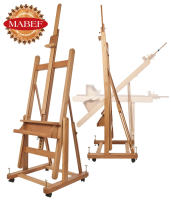 Мольберт-трансформер Mabef M/18 студийный с поворотным механизмом на колесиках
