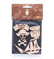 Набор заготовок для декорирования Nautical 1 фанера Timberlicious 10х14 см