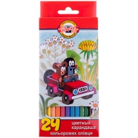 Карандаши цветные Koh-I-Noor "Крот" набор 24 цвета