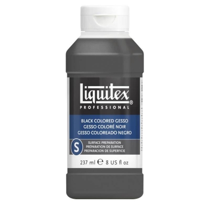 Грунт акриловый Liquitex Black Gesso чёрный для акрила и масла 237 мл