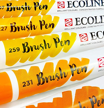 Набор акварельных маркеров Ecoline Brush Pen Земляные 5 Earth