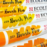 Акварельные маркеры Ecoline Brush Pen в наборе 5 Earth (земляные) купить для леттеринга в магазине маркеров АльбертМольберт с доставкой по РФ и СНГ