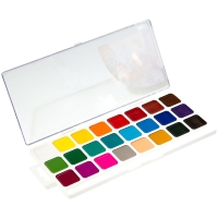 Акварель Гамма "Классическая" медовая полусухая 24 цвета в пластиковом кейсе