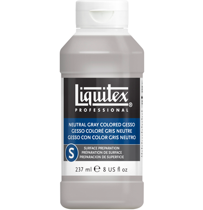 Грунт акриловый Liquitex Grey Gesso серый для акрила и масла 237 мл