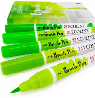 Набор акварельных маркеров Ecoline Brush Pen Зеленые 5 Green