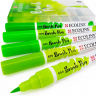 Акварельные маркеры Ecoline Brush Pen в наборе 5 Green (зеленые) купить для акварельного скетчинга в магазине АльбертМольберт с доставкой по РФ и СНГ