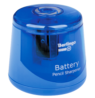 Точилка электрическая Berlingo Round X пластиковая с одним отверстием
