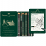 Набор чернографитных карандашей Faber-Castell Graphite 11 предметов в пенале купить в магазине Альберт Мольберт с доставкой