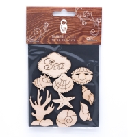 Набор заготовок для декорирования Nautical 3 фанера Timberlicious 10х14 см