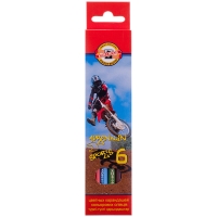 Карандаши цветные Koh-I-Noor "Спорт" набор 6 цветов