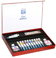 Набор акриловых красок Fine Discovery LeFranc&Bourgeois 10 цветов в тубах 20 мл