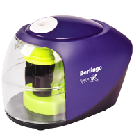 Точилка электрическая Berlingo System X для карандашей пластиковая с одним отверстием