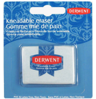 Мягкий ластик  - клячка для работы с интенсивностью карандаша Derwent Kneadable Eraser в блистере