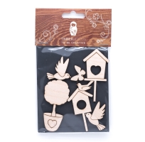 Набор заготовок для декорирования Spring 10 фанера Timberlicious 10х14 см