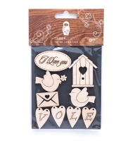 Набор заготовок для декорирования Spring 2 фанера Timberlicious 10х14 см