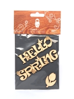 Набор заготовок для декорирования Spring 3 фанера Timberlicious 10х14 см