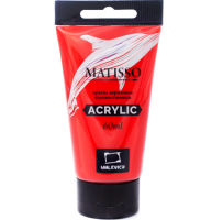 Акриловая краска глянцевая Matisso Малевичъ 102 красный в тубе 60 мл
