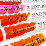 Акварельные маркеры Ecoline Brush Pen в наборе 5 Red (красные) купить для акварельного скетчинга в магазине АльбертМольберт с доставкой по РФ