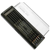 Набор чернографитных карандашей Tombow MONO 100 Drawing Pencil, 12 штук (твердость 4H - 6B)