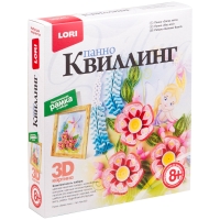 Квиллинг-панно Lori 3D "Запах лета", с рамкой