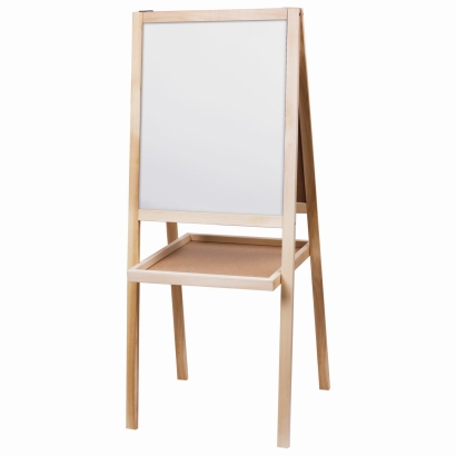 Доска-мольберт двусторонняя ПИФАГОР для мела и магнитно-маркерная 46x54 см