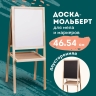 Доска-мольберт двусторонняя ПИФАГОР для мела и магнитно-маркерная 46x54 см