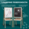 Доска-мольберт двусторонняя ПИФАГОР для мела и магнитно-маркерная 46x54 см