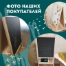 Доска-мольберт двусторонняя ПИФАГОР для мела и магнитно-маркерная 46x54 см