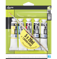 Набор масляных красок Louvre LeFranc&Bourgeois 5 цветов в тубах 20 мл