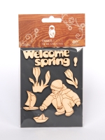 Набор заготовок для декорирования Spring 5 фанера Timberlicious 10х14 см