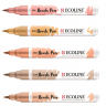 Акварельные маркеры Ecoline Brush Pen в наборе 5 Skin (телесные) Эколайн купить для акварельного скетчинга в магазине маркеров АльбертМольберт с доставкой по РФ