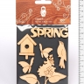 Набор заготовок для декорирования Spring 6 фанера Timberlicious 10х14 см
