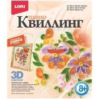 Квиллинг-панно Lori 3D "Летняя палитра", с рамкой