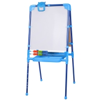 Мольберт растущий BRAUBERG "NIKA KIDS" для мела и магнитно-маркерный 53x46 см синий