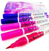 Набор акварельных маркеров Ecoline Brush Pen Фиолетовые 5 Violet