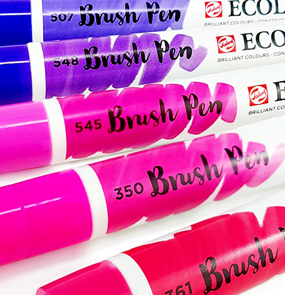 Набор акварельных маркеров Ecoline Brush Pen Фиолетовые 5 Violet